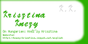 krisztina knezy business card